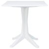 vidaXL Table de Jardin Blanc 70 x 70 x 71.7 cm Plastique
