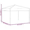 vidaXL Tente de r&eacute;ception pliable Rouge 3x3 m