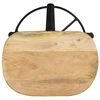 vidaXL Tabourets de bar lot de 2 76 cm bois de manguier massif
