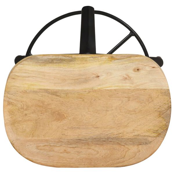 vidaXL Tabourets de bar lot de 2 76 cm bois de manguier massif