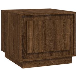 vidaXL Table basse ch&ecirc;ne marron 51x50x44 cm bois d'ing&eacute;nierie