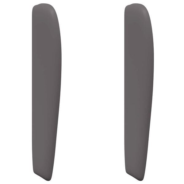 vidaXL Oreille de t&ecirc;te de lit Gris Fonc&eacute; 80 x 23 x 6 cm PVC