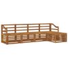 vidaXL Ensembles de canap&eacute;s 5 pcs Naturel Bois d'Acacia Massif