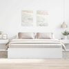 vidaXL Cadre de lit sans matelas blanc 180x200 cm