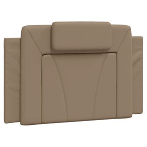 vidaXL Coussin de t&ecirc;te de lit Viana cappuccino 80 cm similicuir