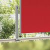 vidaXL Auvent lat&eacute;ral r&eacute;tractable de patio 100x300 cm Rouge