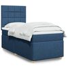 vidaXL Sommier &agrave; lattes de lit avec matelas Bleu 80x200 cm Tissu