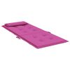 vidaXL Coussins de chaise &agrave; dossier haut lot de 2 rose tissu oxford
