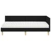 vidaXL Cadre de lit d'angle avec matelas Autre 2 pcs Vert tissu