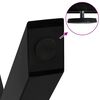 vidaXL Pieds de table &agrave; manger en forme de X, 2 pi&egrave;ces, noir, 90 x (72-73) cm, acier