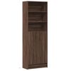 vidaXL Buffet haut avec LED chêne marron 69x32,5x200cm bois ingénierie