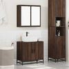 vidaXL Ensemble de meubles de salle de bain 2 pcs Chêne marron