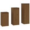vidaXL Meubles TV 3 pcs Marron miel Bois massif de pin