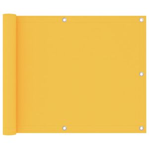 vidaXL &Eacute;cran de balcon Jaune 75x300 cm Tissu Oxford