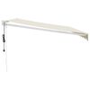 vidaXL Auvent rétractable automatique crème 4x3 m