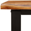 vidaXL Table console &agrave; live edge 140x40x80 cm bois d'acacia solide