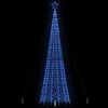 vidaXL Sapin de No&euml;l &agrave; LED avec pointes 1534 LED bleu 500 cm