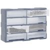vidaXL Organisateur multi-tiroirs avec 8 grands tiroirs 52x16x37 cm