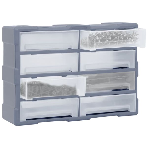 vidaXL Organisateur multi-tiroirs avec 8 grands tiroirs 52x16x37 cm