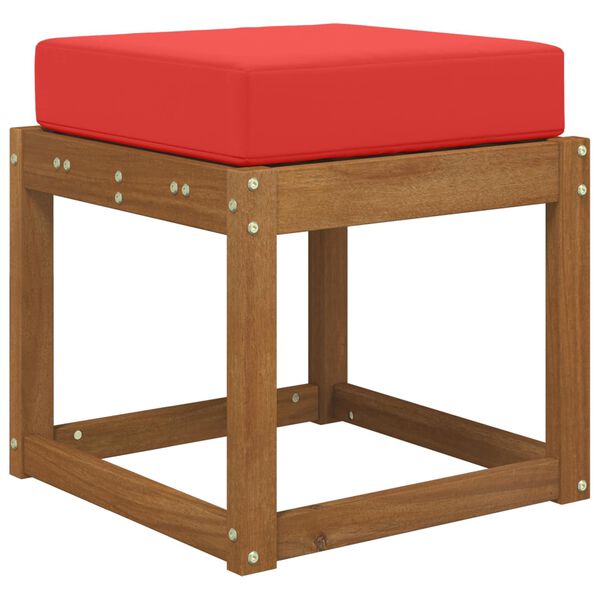 vidaXL Coussin de Si&egrave;ge d'Ext&eacute;rieur Rouge 40 x 40 x 8 cm