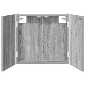 vidaXL Cabinet pour cible Sonoma gris 56 x 12 x 53,5 cm