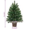 vidaXL Sapin de No&euml;l artificiel avec 150 LED Vert 75 cm PE et PVC