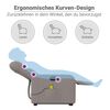 vidaXL Fauteuil inclinable de massage &eacute;lectrique Taupe Tissu