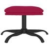 vidaXL Repose-pied Rouge bordeaux 60x60x36 cm Velours