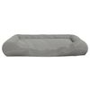 vidaXL Coussin avec oreillers pour chien Gris 115x100x20 cm Tissu