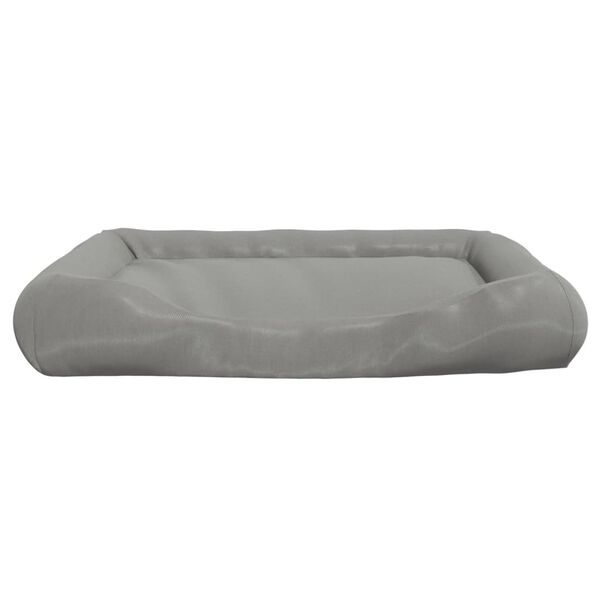 vidaXL Coussin avec oreillers pour chien Gris 115x100x20 cm Tissu