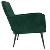 vidaXL Fauteuil Vert fonc&eacute; 62x79x79 cm Velours