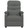 vidaXL Fauteuil inclinable &eacute;lectrique Gris fonc&eacute; Tissu