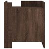 vidaXL Table de chevet ch&ecirc;ne marron 45x50x50 cm bois d&rsquo;ing&eacute;nierie