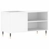 vidaXL Armoire &agrave; disques blanc 85x38x48 cm bois d'ing&eacute;nierie