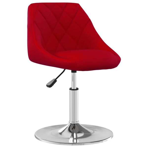 vidaXL Tabouret de bar Rouge bordeaux Velours