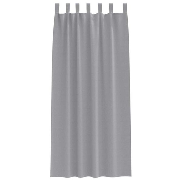 vidaXL Rideaux occultants avec anneaux 2 pcs Gris clair 245 x 140 cm