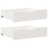 vidaXL Tiroirs sous le lit 2 pcs blanc 75x55x17 cm bois de pin massif