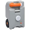 vidaXL R&eacute;servoir d'eau sur roues pour camping 25 L Gris