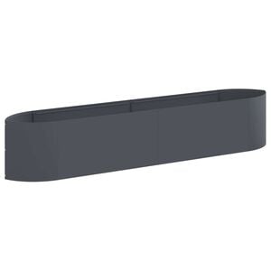 vidaXL Jardin sur&eacute;lev&eacute; Anthracite 220 x 40 x 40 cm Acier