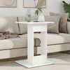 vidaXL Table d'appoint Blanc 45 x 40 x 62,5 cm Bois d'ing&eacute;nierie