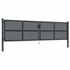 vidaXL Portail de jardin Anthracite 400 x 125 cm Acier