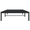 vidaXL Cadre de lit m&eacute;tal sans matelas noir 100x200 cm