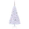 vidaXL Sapin de Noël artificiel avec 150 LED Blanc 120 cm PVC et Acier