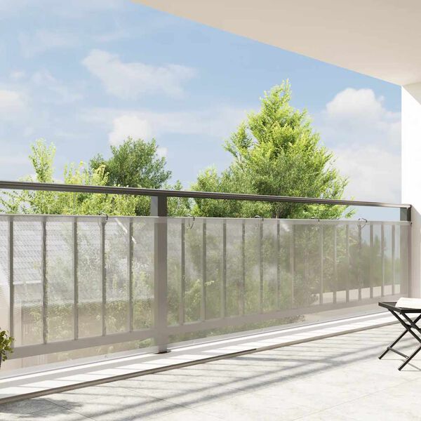 vidaXL Housse de protection plantes avec &oelig;illets 1x8 m poly&eacute;thyl&egrave;ne