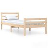 vidaXL Cadre de lit sans matelas bois massif 90x200 cm