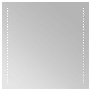 vidaXL Miroir de salle de bain LED Transparent 50 x 50 cm verre tremp&eacute;