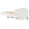 vidaXL Cadre de lit sans matelas blanc 90x200 cm bois de pin massif