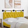 vidaXL T&ecirc;te de lit suspendue Jaune 150 x 55 x 7 cm Velours