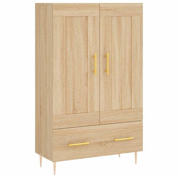 vidaXL Buffet haut ch&ecirc;ne sonoma 69,5x31x115 cm bois d'ing&eacute;nierie
