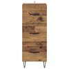 vidaXL Buffet Bois ancien 34 x 34,5 x 90 cm Bois d'ing&eacute;nierie